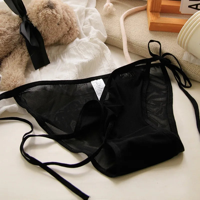 Sheer Mesh Low Waist Briefs for Women by QFVAN