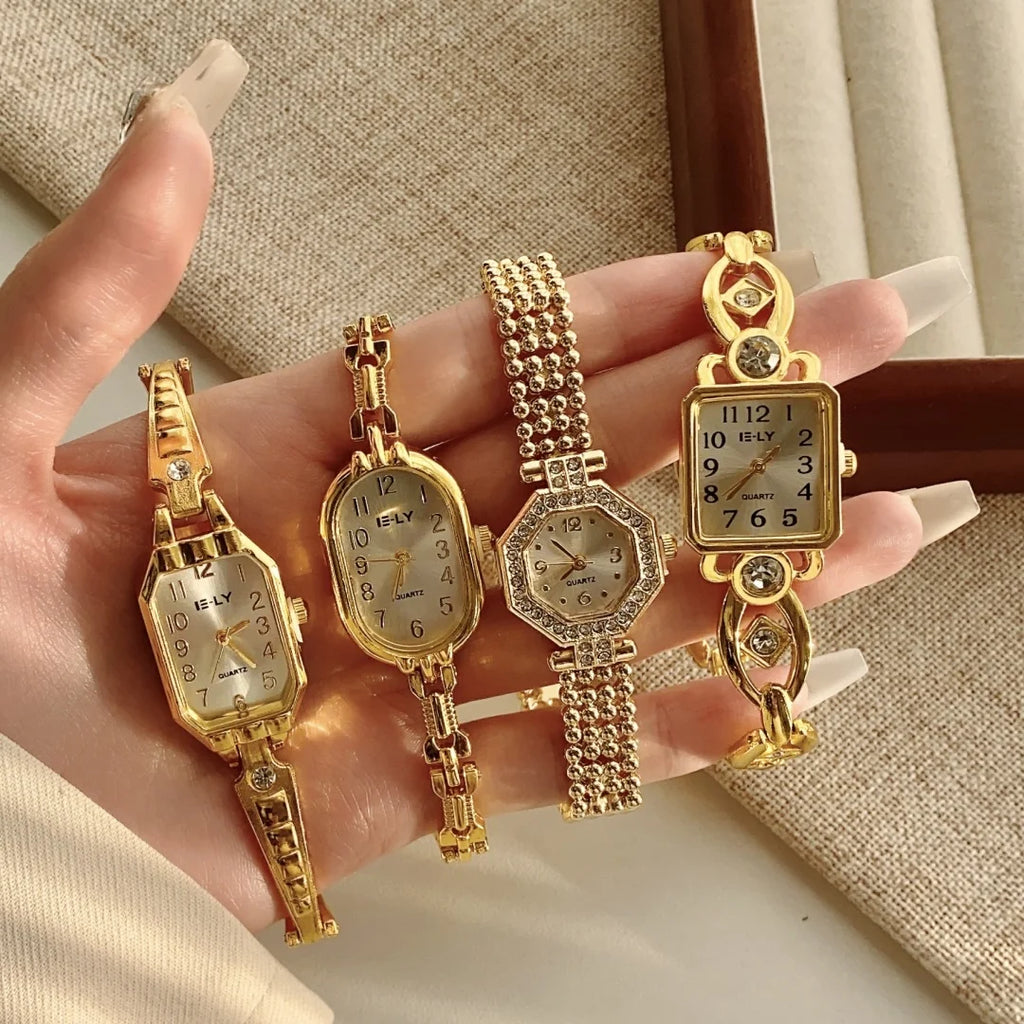 Elegant Gold Bracelet Watch for Women by KCALOE