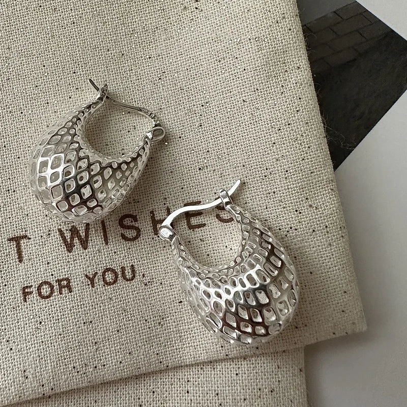Classic 925 Sterling Silver Hoop Earrings for Women