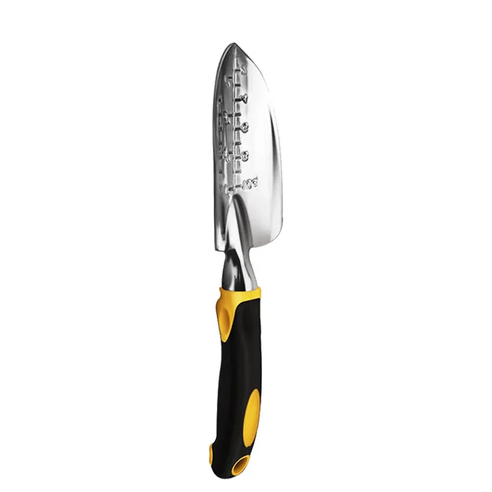 Ergonomic Garden Tool Set with Iron Trowel and Rake