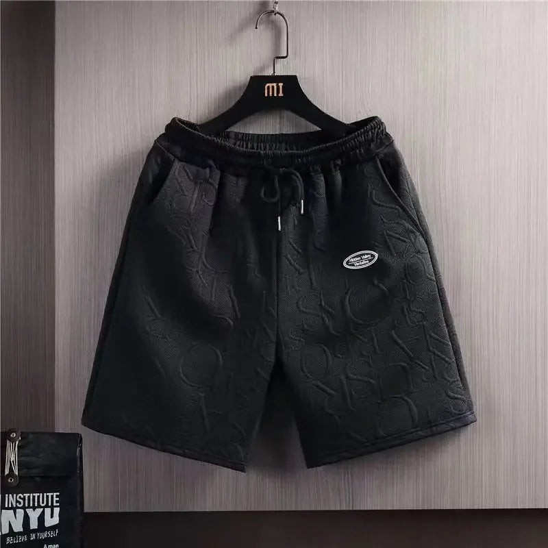 Men's Casual Polyester Shorts for Summer Running and Jogging