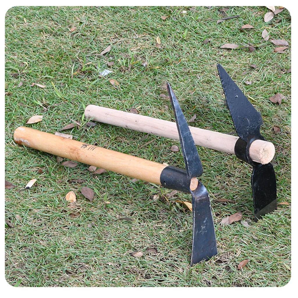 Multipurpose Garden Hoe Pick Mattock Tool for Digging and Weeding