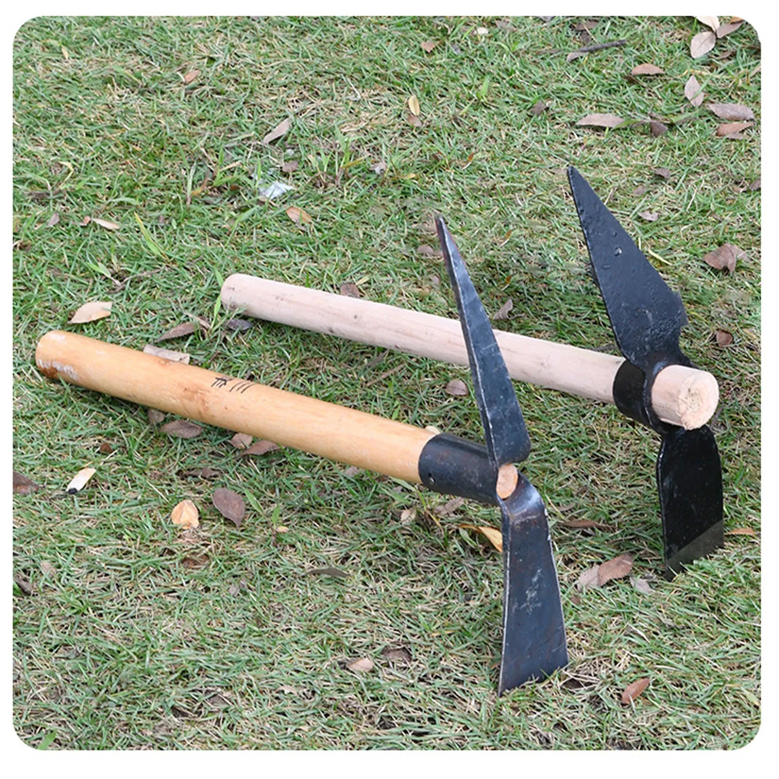 Multipurpose Garden Hoe Pick Mattock Tool for Digging and Weeding