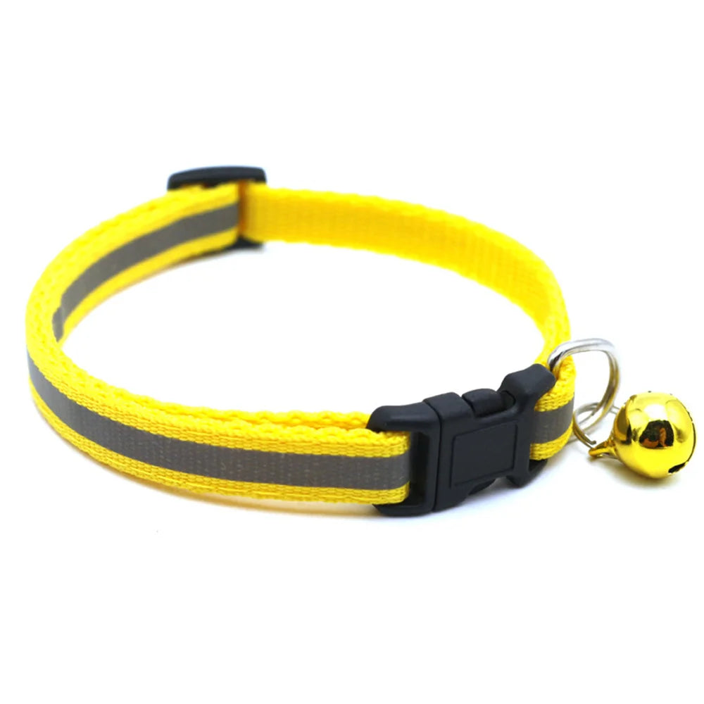 Reflective Bell Pet Collar for Small Dogs and Cats - 2 Pack