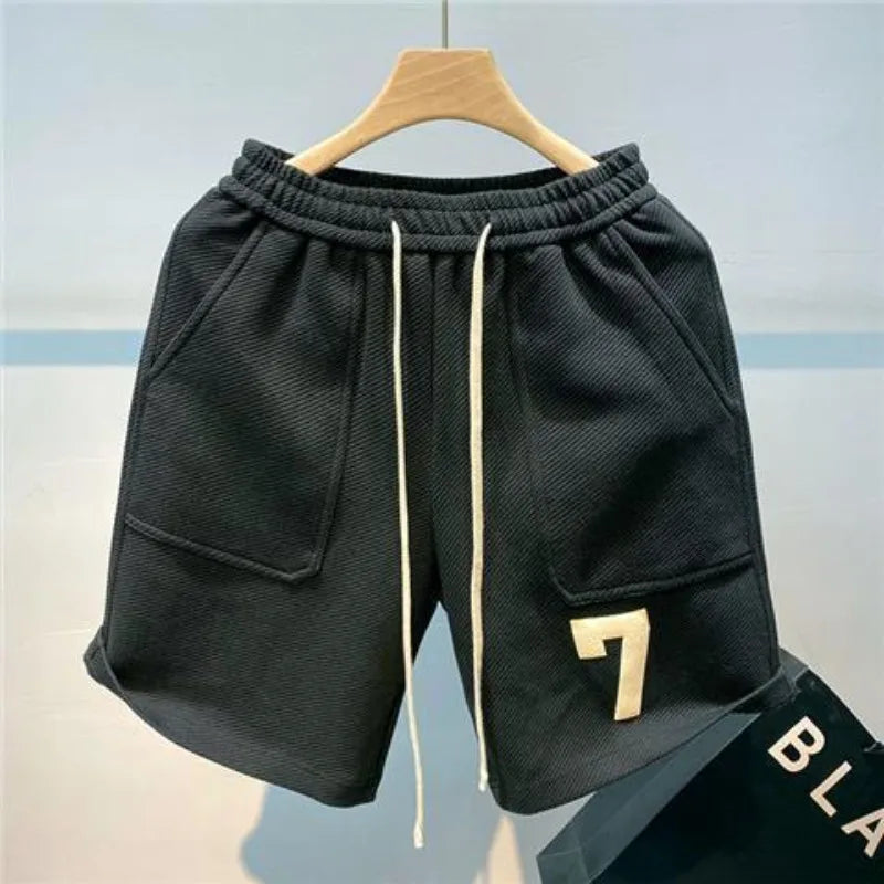 YIGUDAR Men's Casual Beach Shorts in Cotton and Polyester