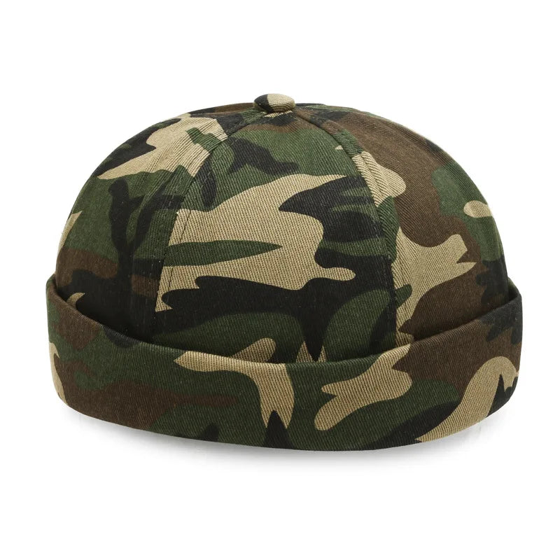 Vintage Brimless Hip Hop Beanie Hat for Men and Women