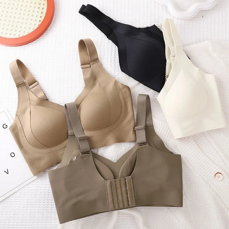 Comfortable Push-Up Bra for Women Seamless Padded V-neck