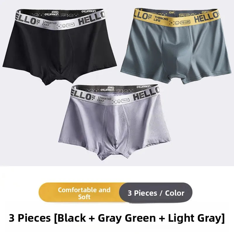 Men's Breathable Polyester Sports Briefs in Large Size