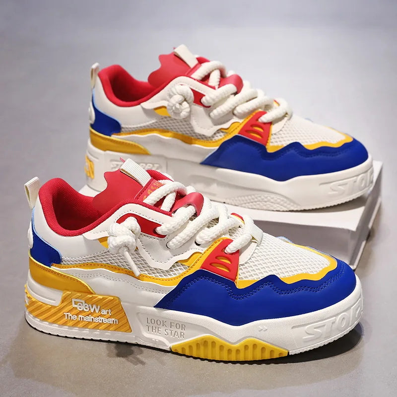 Men's Breathable Casual Shoes for All Seasons in White