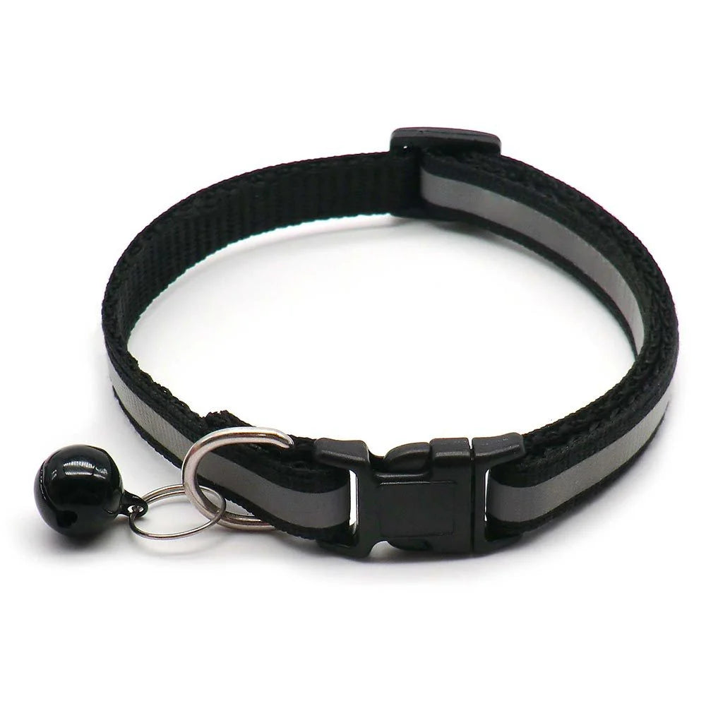 Reflective Bell Pet Collar for Small Dogs and Cats - 2 Pack