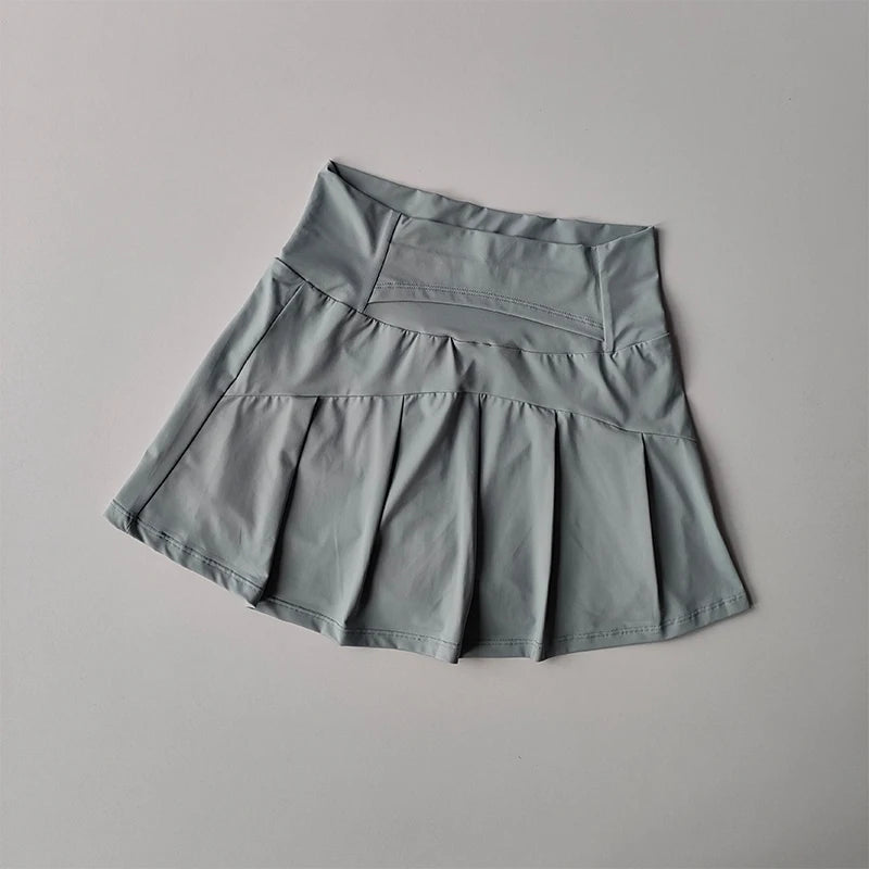 Women's Quick Dry High Waist Sports Skirt for Tennis and Yoga