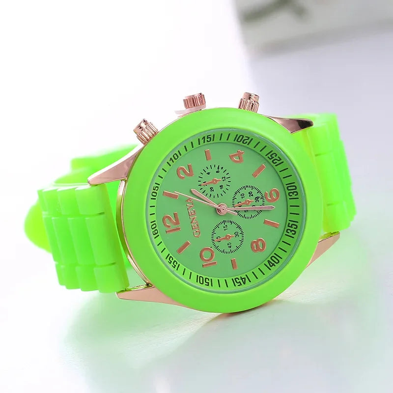 Luxury Silicone Strap Quartz Watch for Women by MALEY LifeStyle