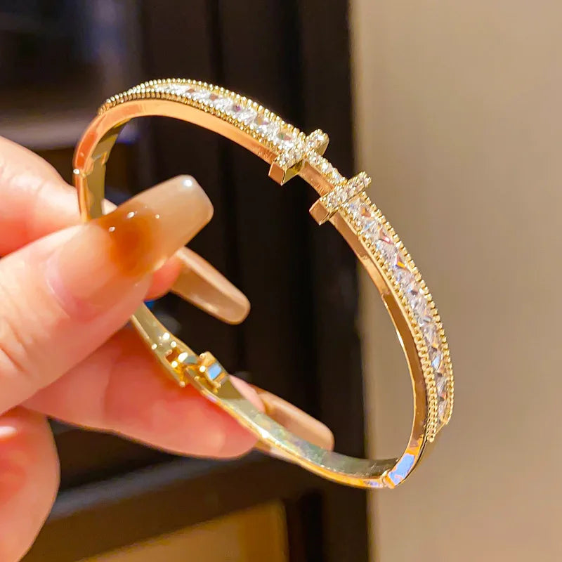 Stylish Stainless Steel Cuff Bracelet for Women
