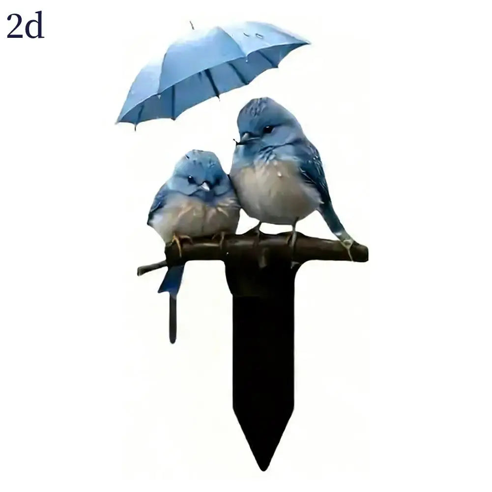Weatherproof Acrylic Bird Ornament Garden Stake for Outdoor Decor