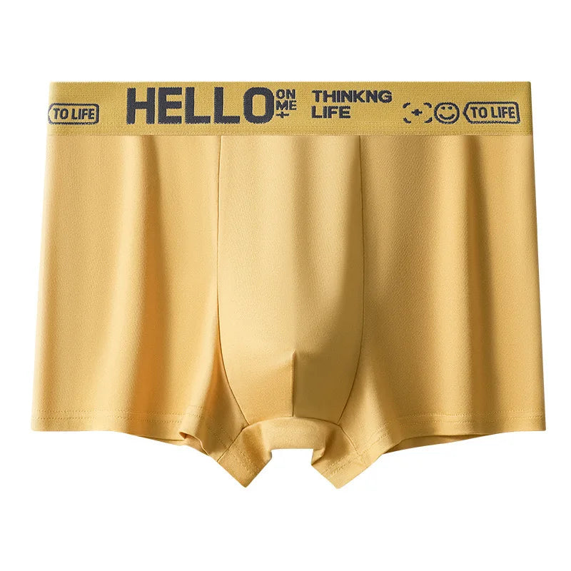 Men's Breathable Polyester Sports Briefs in Large Size