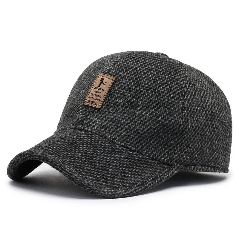 Men's Warm Baseball Cap with Earmuffs for Cold Weather