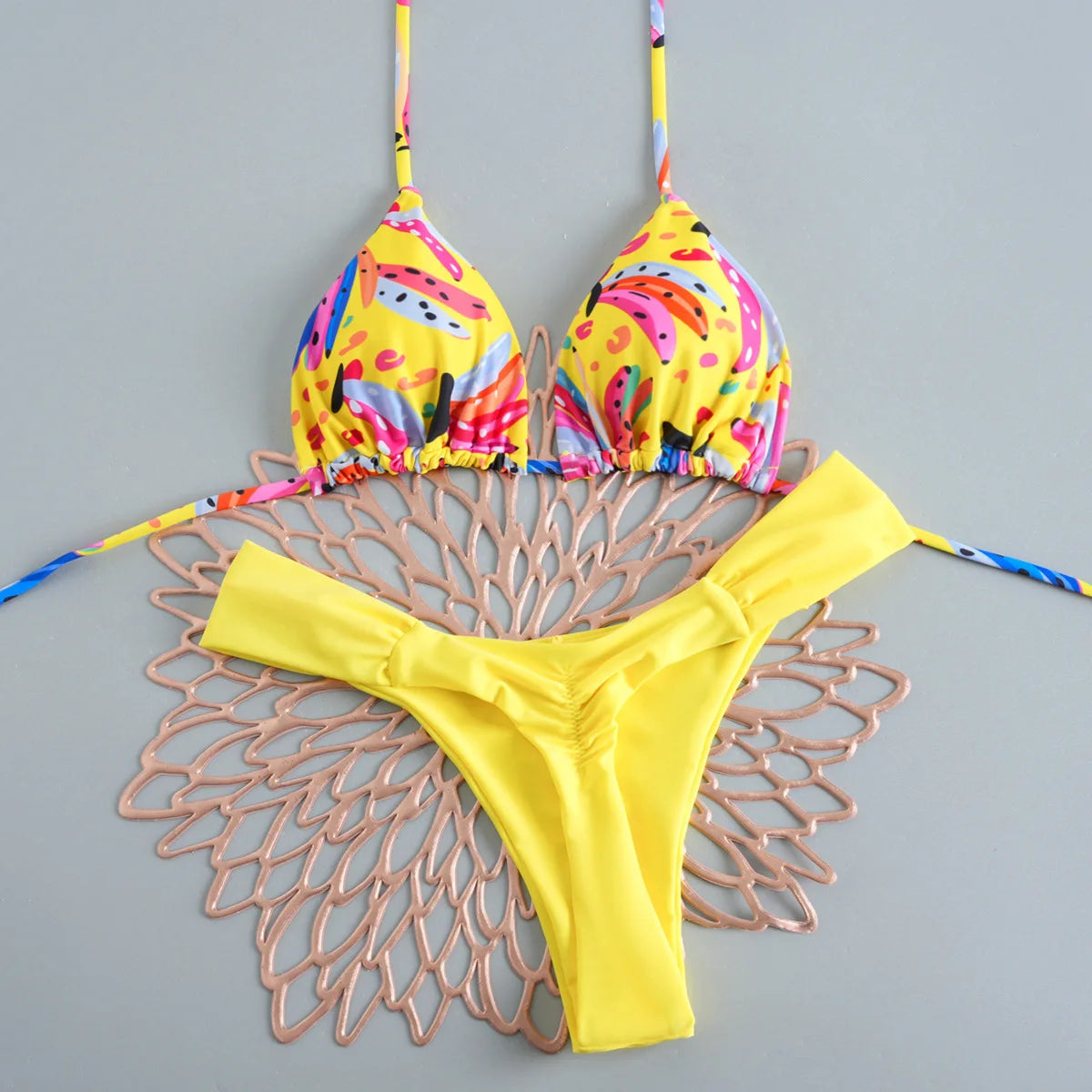 2026 Polyester Sexy Brazilian Bikini Set for Women