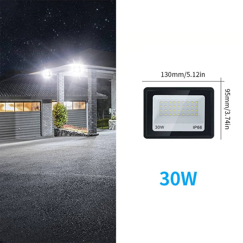Aluminum LED Floodlights for Outdoor Garden and Garage Use