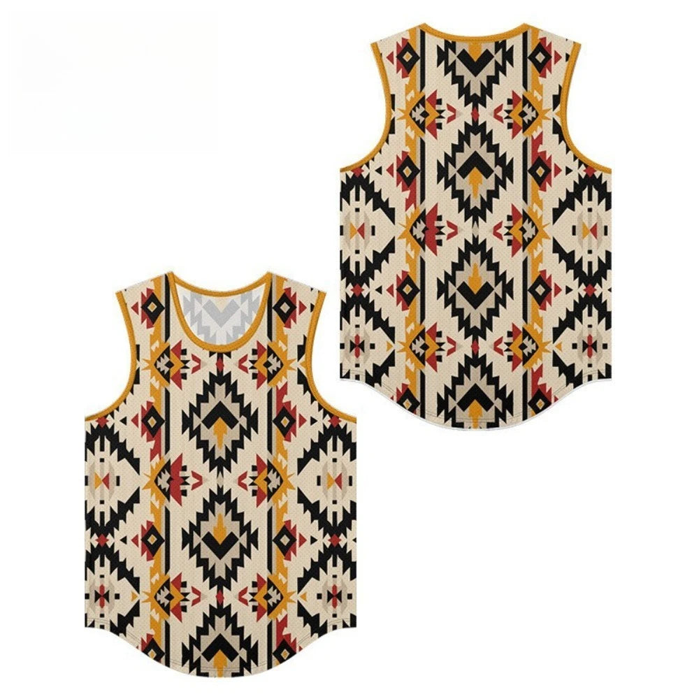 Men's Breathable Polyester Tank Top for Summer Sports