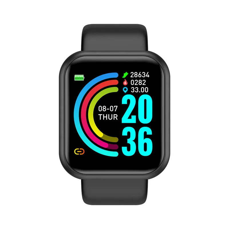 Bluetooth Smart Watch for Fitness and Music with Silicone Band