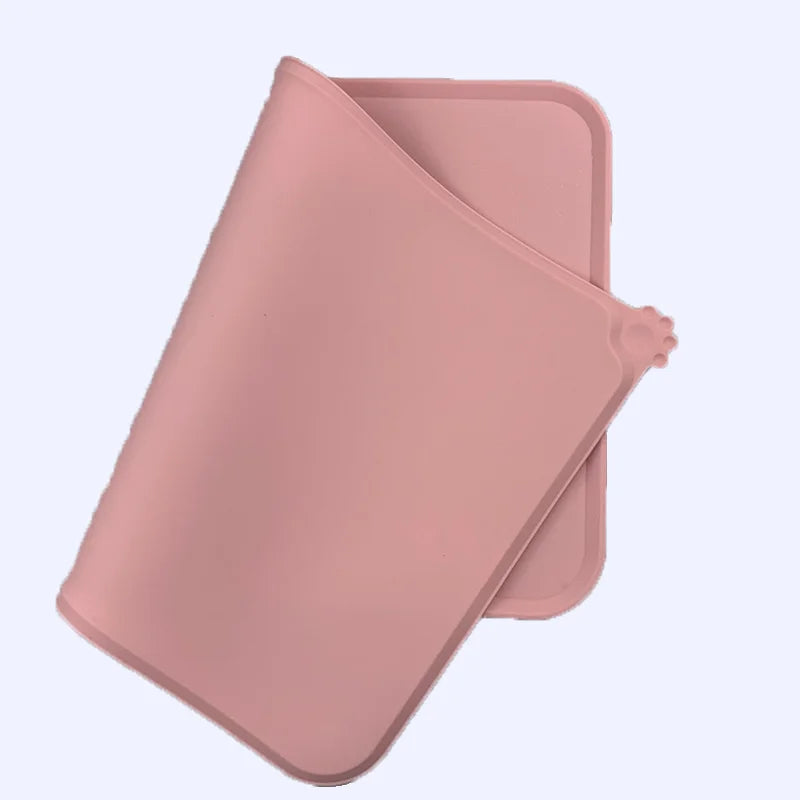 Durable Silicone Non-Slip Waterproof Pet Placemat for Cats and Dogs