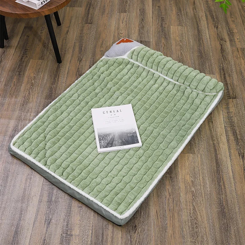 Modern Simplicity Pet Sleeping Pad in Plaid Corduroy