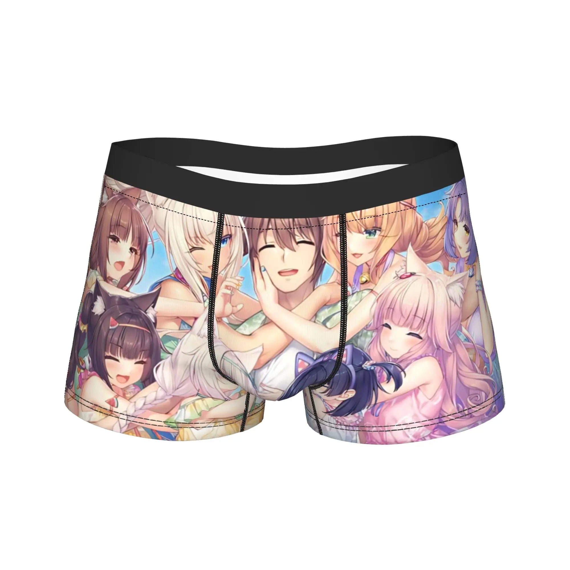 Men's Funny Cartoon Boxer Shorts Breathable Polyester Underwear