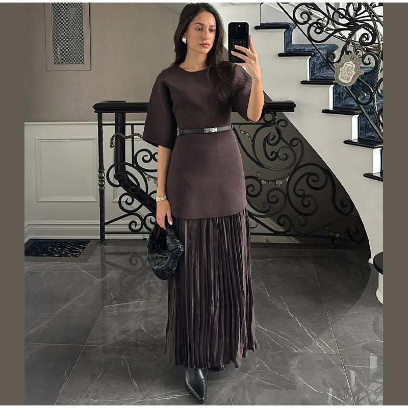 2025 Summer Knitted Patchwork Dress for Women