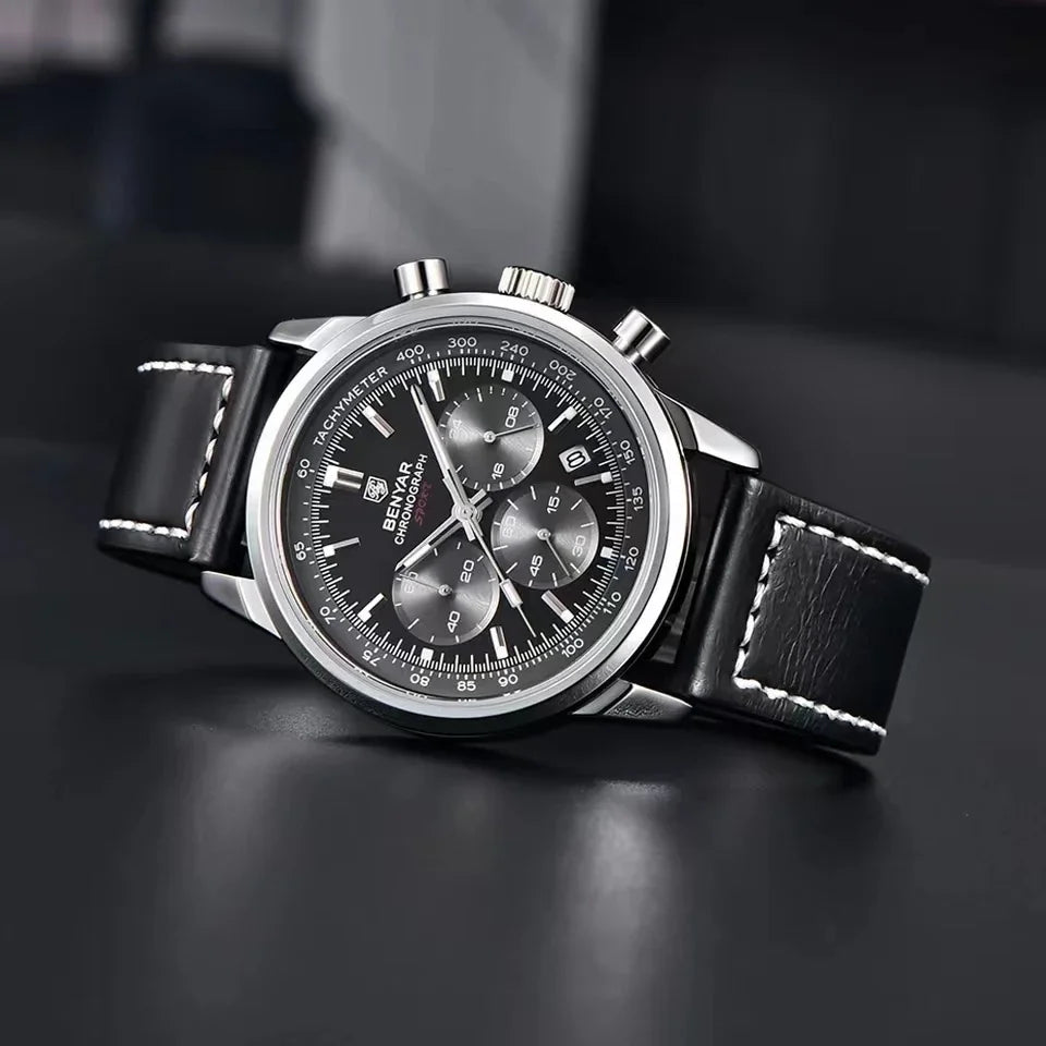 BENYAR 5188 Military Quartz Watch for Men Luxury Chronograph