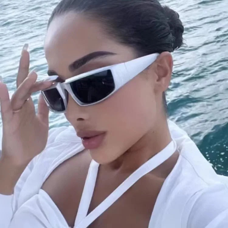 Cool Punk Style Concave Sunglasses for Men and Women
