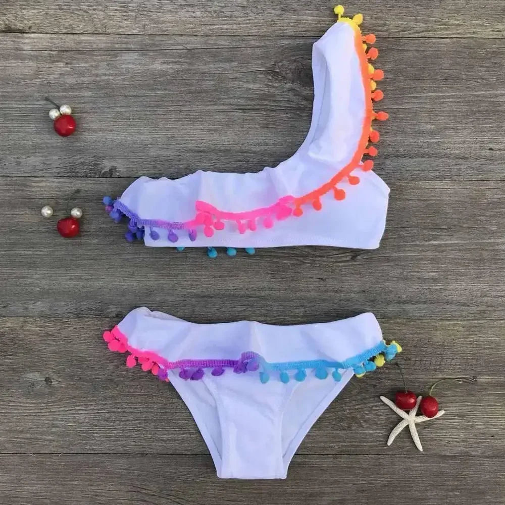 2024 Cute Girls Split Swimsuits for Summer Beach Fun