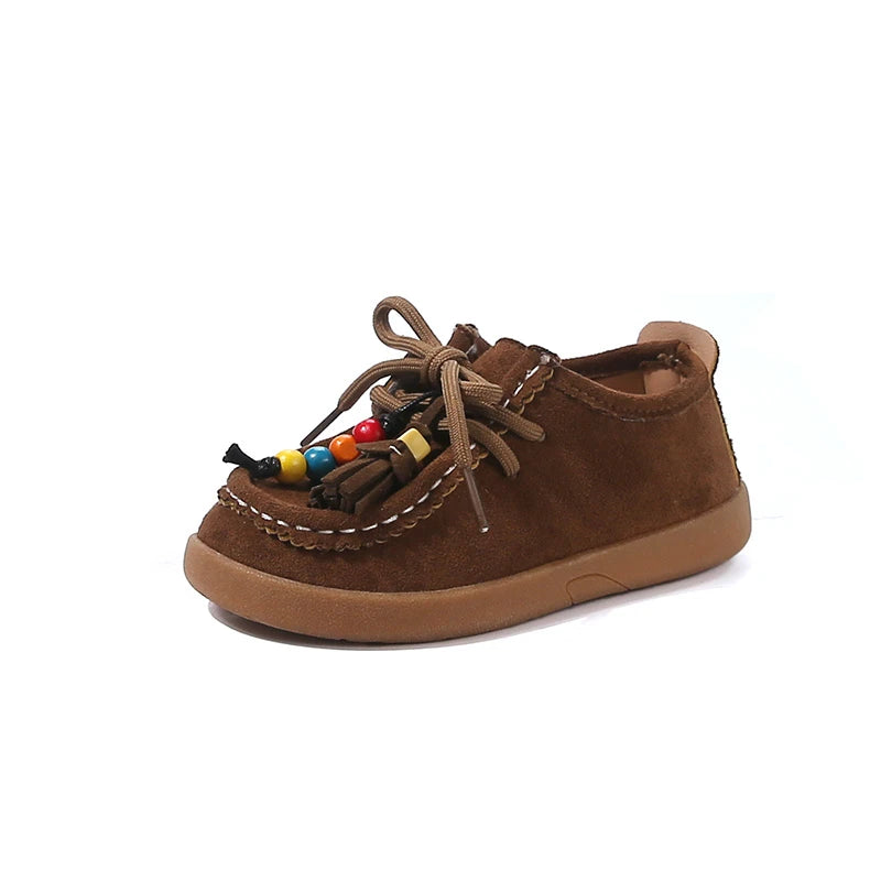 Retro Style Leather Mary Jane Shoes for Girls 3-6Y