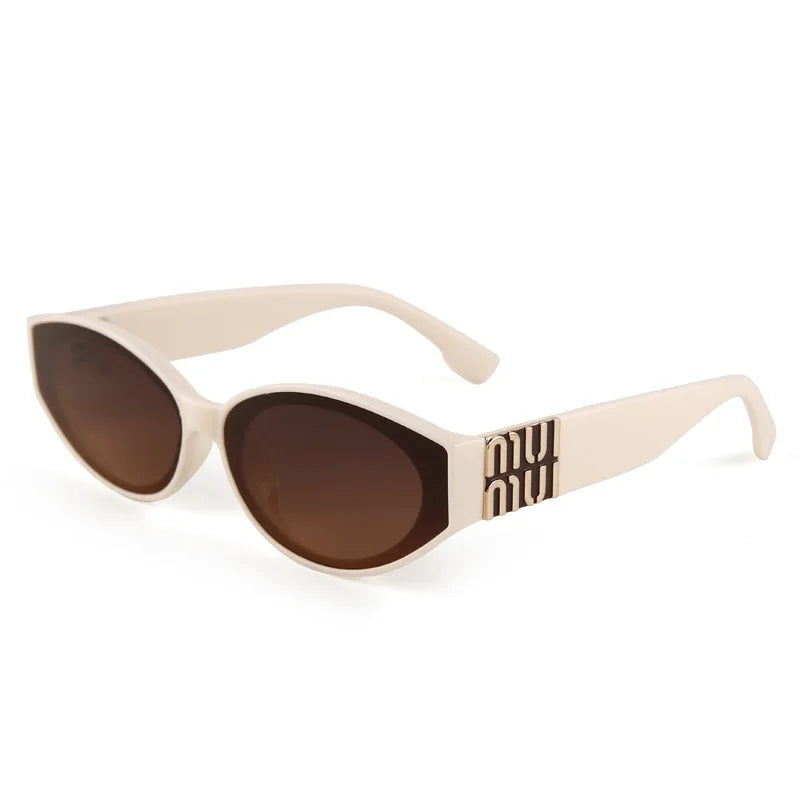 Luxury Oval Sunglasses for Women by MERCELYN - UV400 Protection