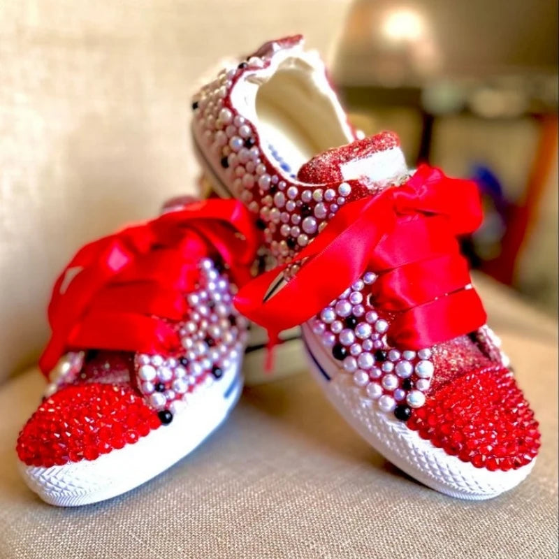 Rainbow Canvas Sneakers for Girls Birthday Party