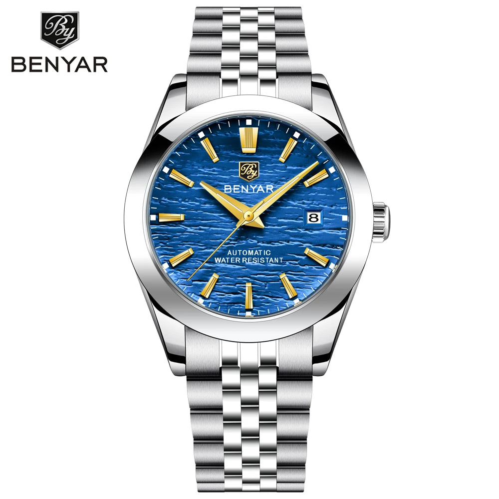 Luxury Mechanical Wristwatch for Men in Stainless Steel