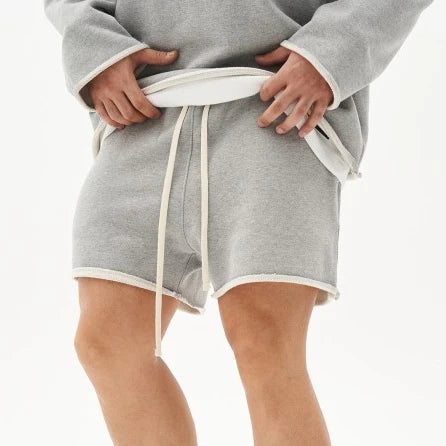 YOSHINEE Casual Men Ripped Cotton Gym Shorts