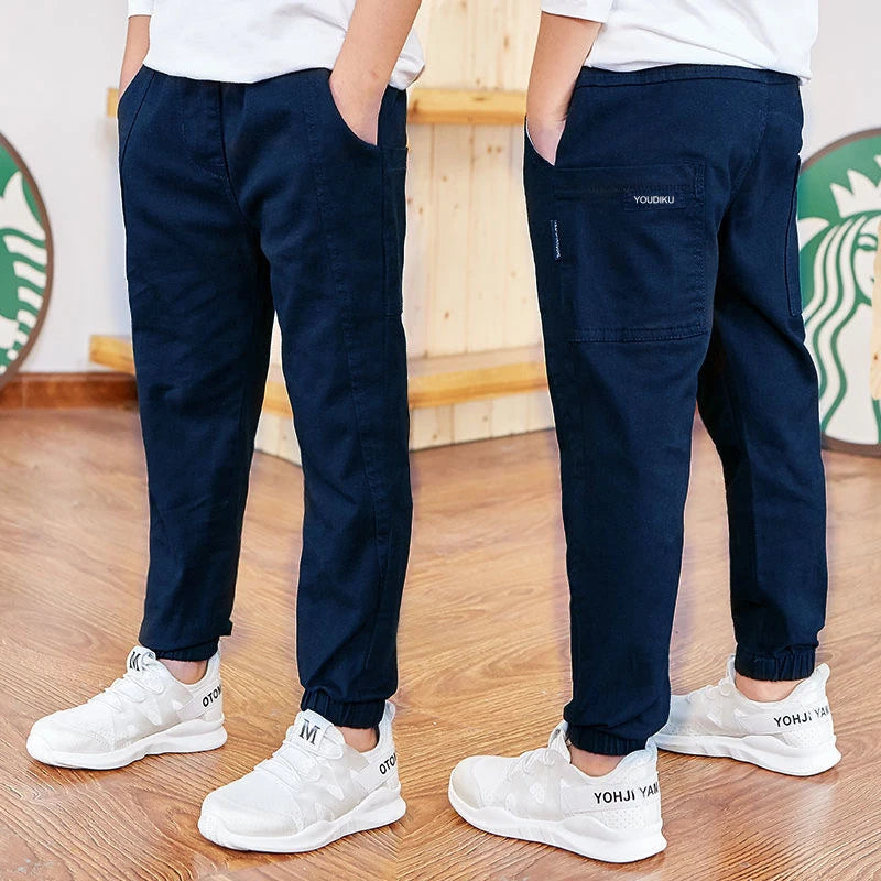 Boys Casual Cargo Pants Cotton Blend for Ages 7 to 13