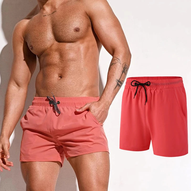 Men's Quick Dry Swim Shorts for Summer Beach Activities