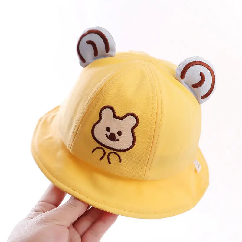 Cute Cotton Baby Bucket Hat for Kids Summer Outdoor Fun