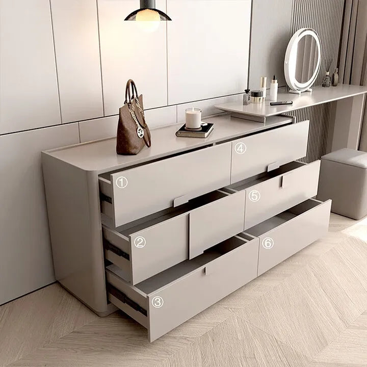 Modern Morocco Wooden Makeup Table with Mirror by YQXH