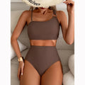High Waisted Bikini Set for Women with Thin Straps