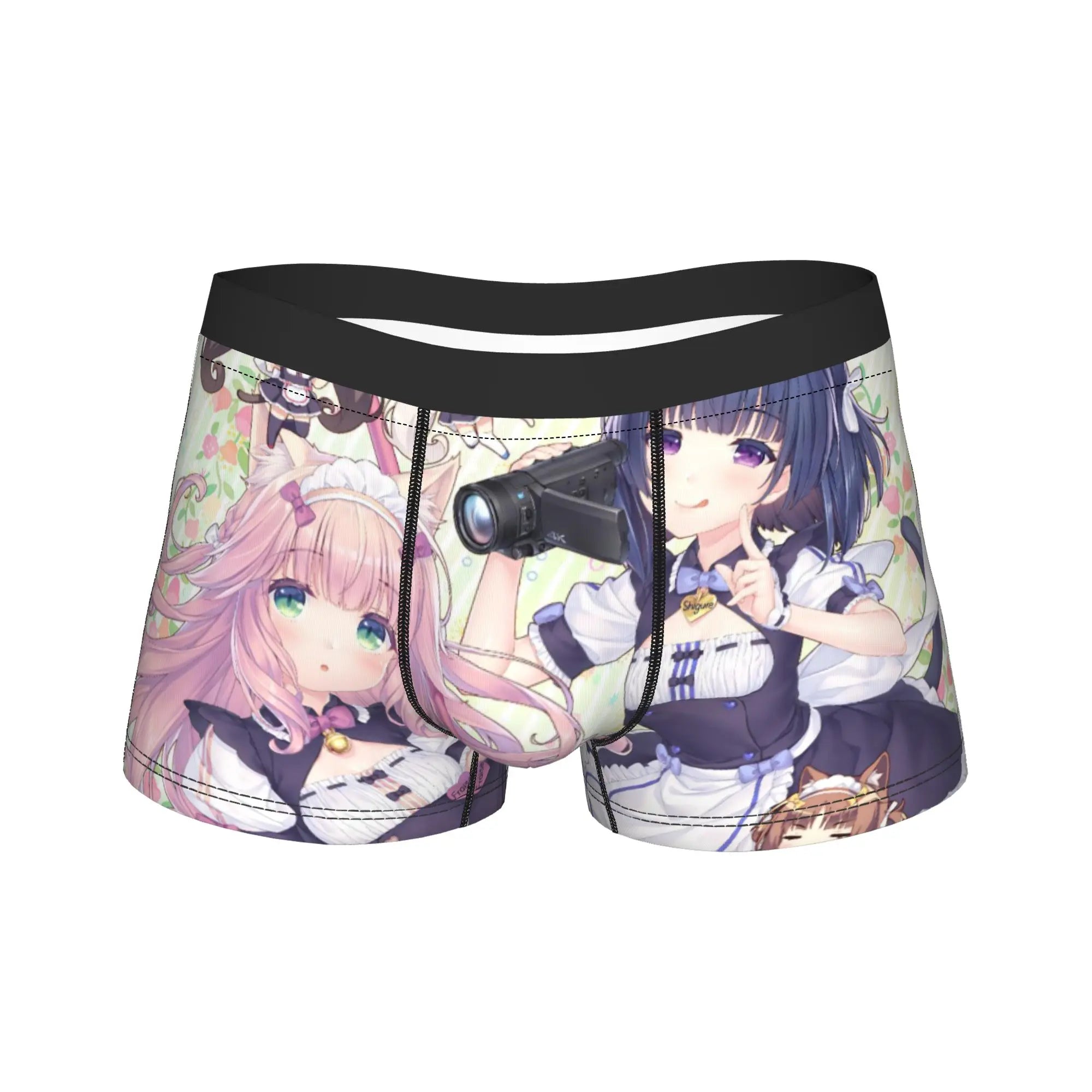 Men's Funny Cartoon Boxer Shorts Breathable Polyester Underwear