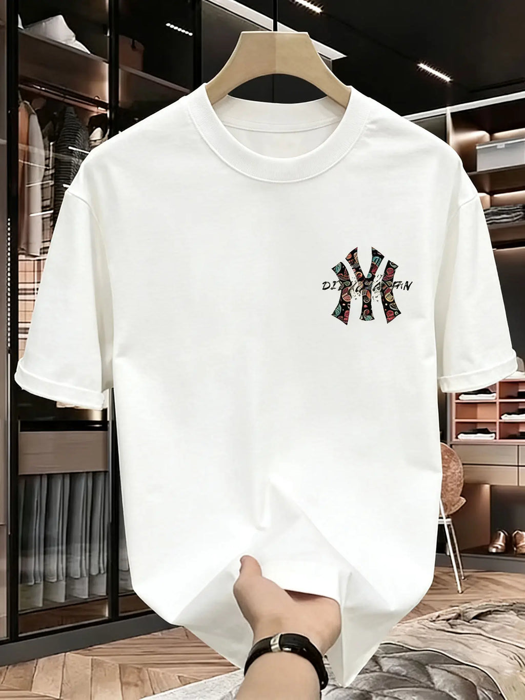 Men's Casual Cotton T-Shirt for Spring and Summer Wear