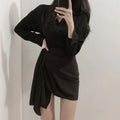 Summer 2025 Irregular A-Line Skirt for Women in Polyester