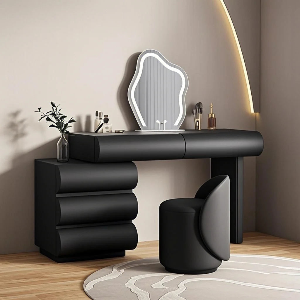 Modern White Wooden Makeup Dressing Table for Bedrooms