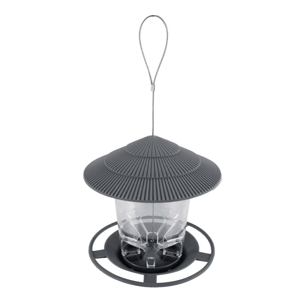 Large Capacity Elegant Hanging Bird Feeder for Gardens