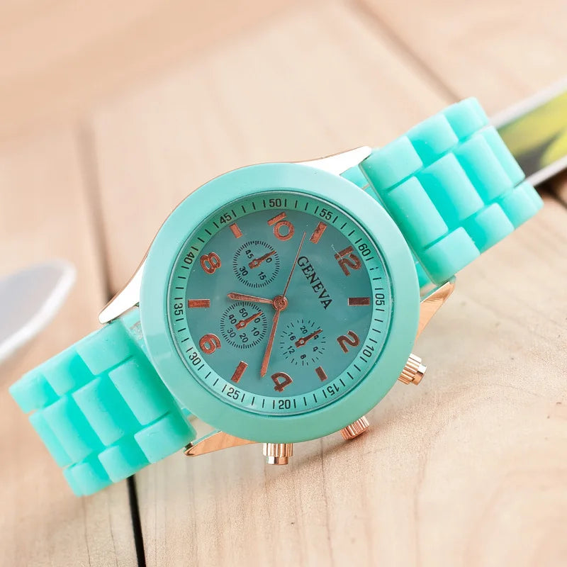 Luxury Silicone Strap Quartz Watch for Women by MALEY LifeStyle