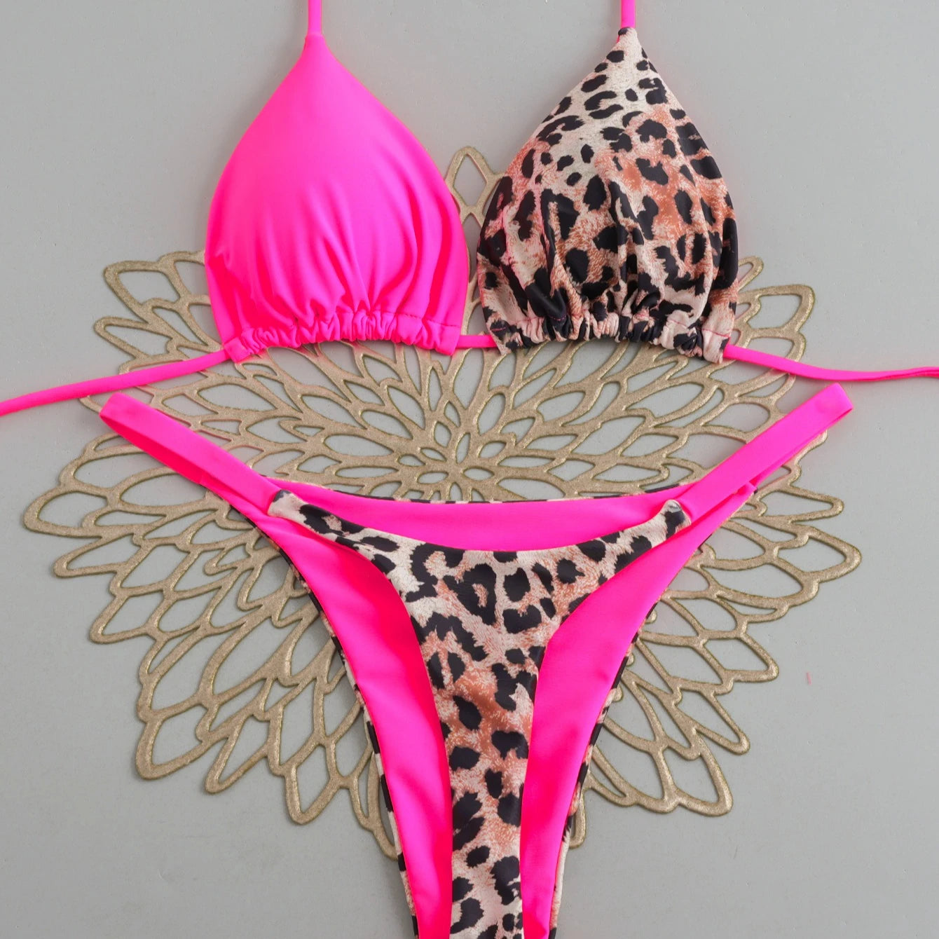 2026 Polyester Sexy Brazilian Bikini Set for Women