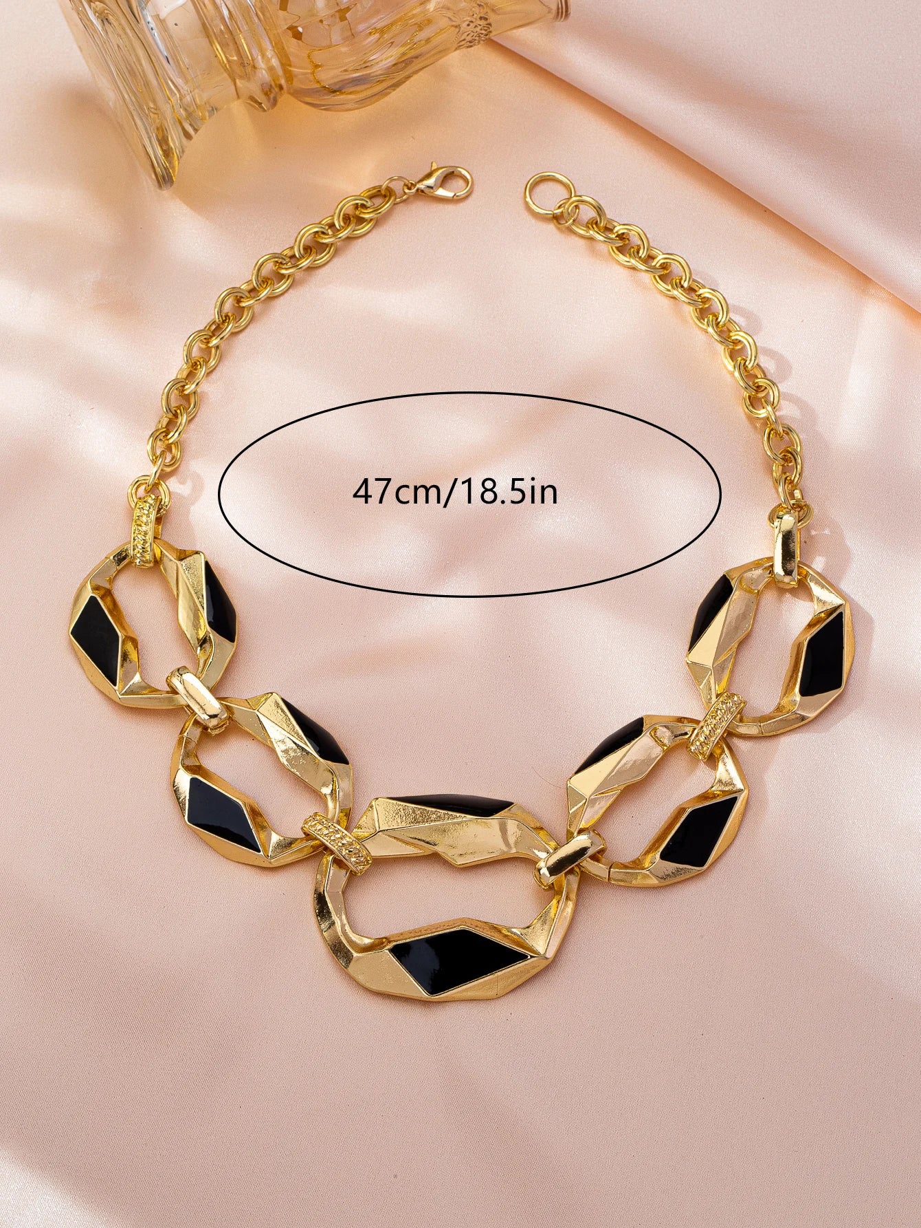 Geometric Metal Necklace for Women in Hiphop Style