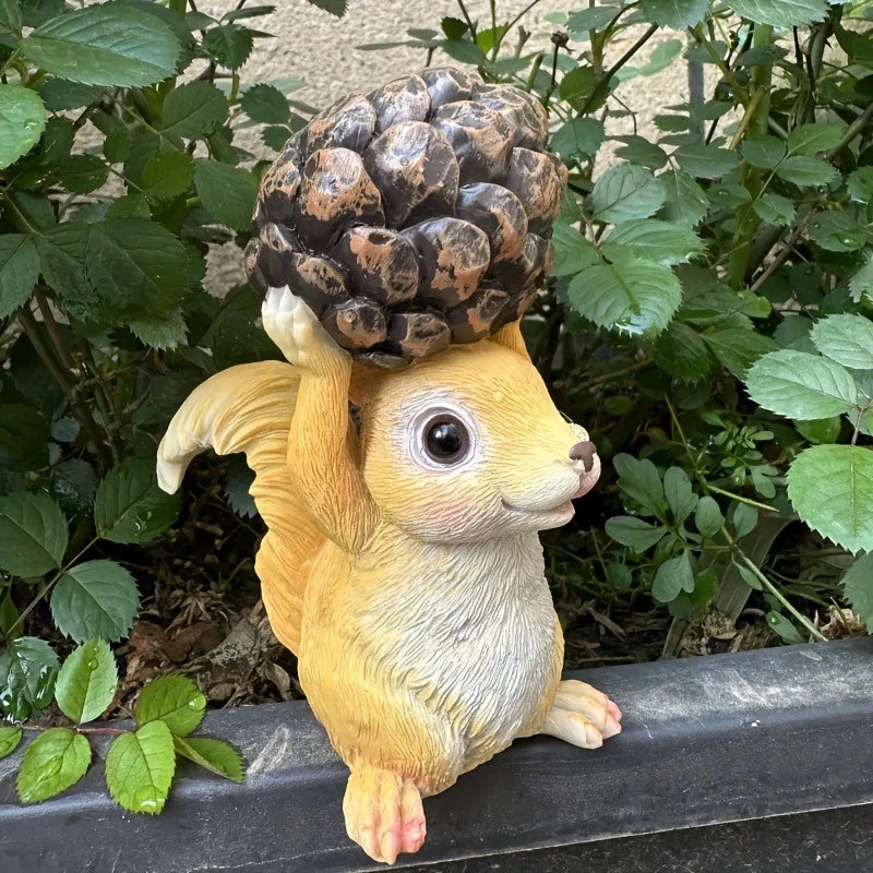 Cartoon Squirrel Decorative Sculpture for Garden and Park